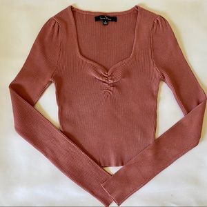 Ribbed Long Sleeve Top